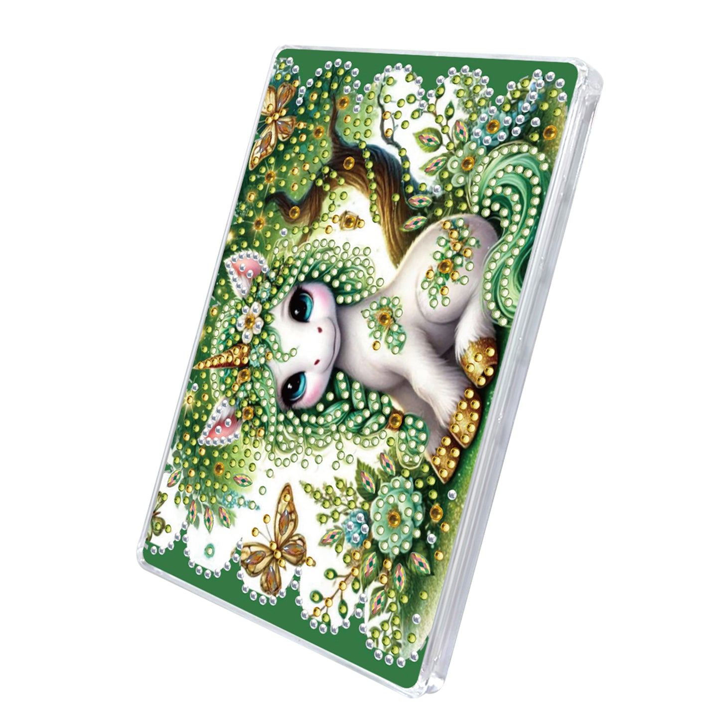 2pcs DIY 5D Diamond Painting Acrylic Jewelry Box Kit Gift for Adults (Horse B)