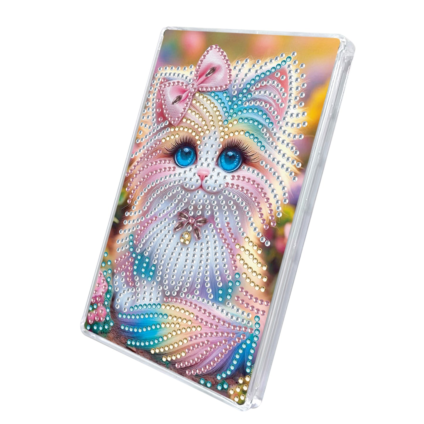 2pcs DIY 5D Diamond Painting Acrylic Jewelry Box Kit Gift for Adults (Animal B)