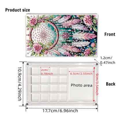 2pcs DIY 5D Diamond Painting Acrylic Jewelry Box Kit Gift for Adult (Dreamcatch)