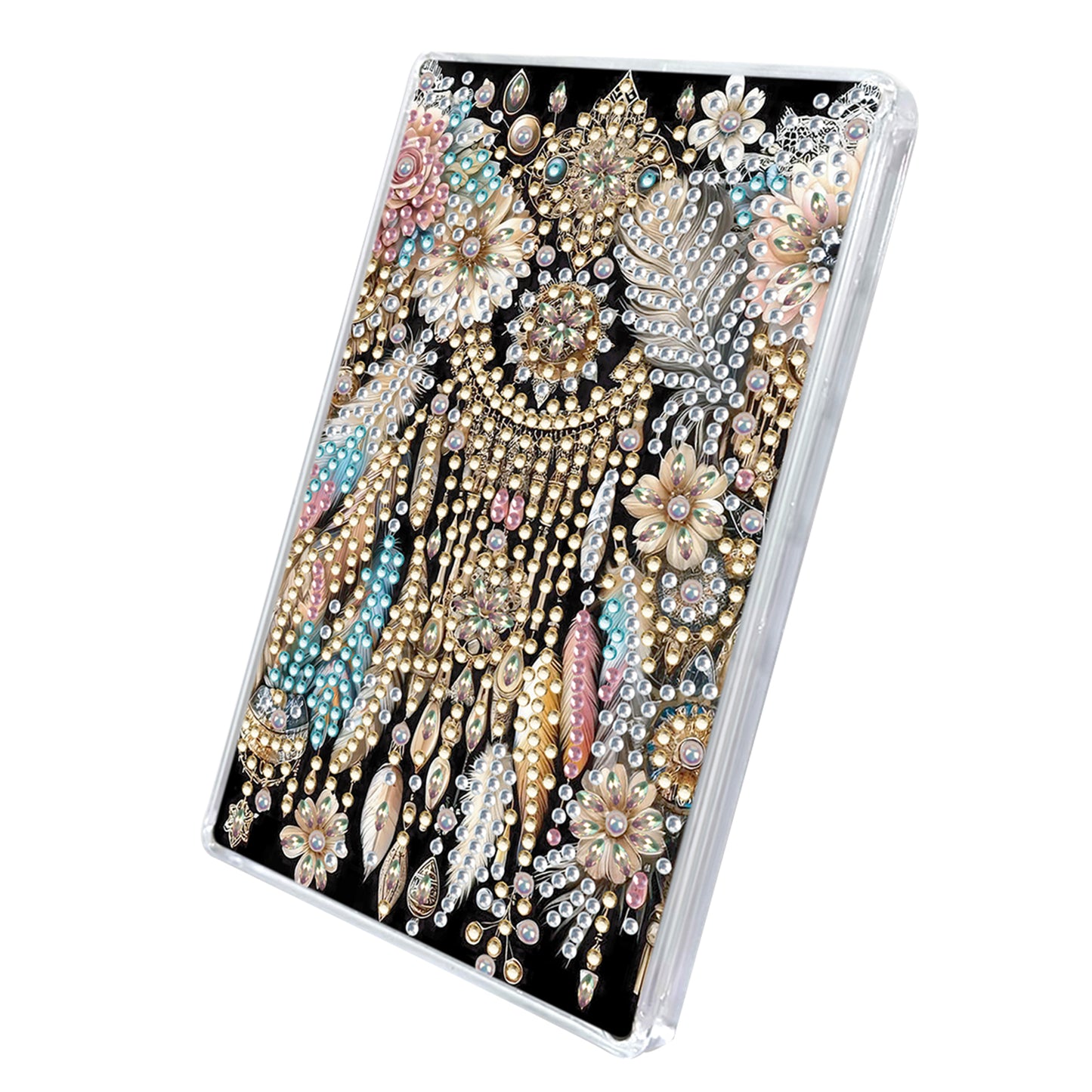 2pcs DIY 5D Diamond Painting Acrylic Jewelry Box Kit Gift for Adult (Dreamcatch)