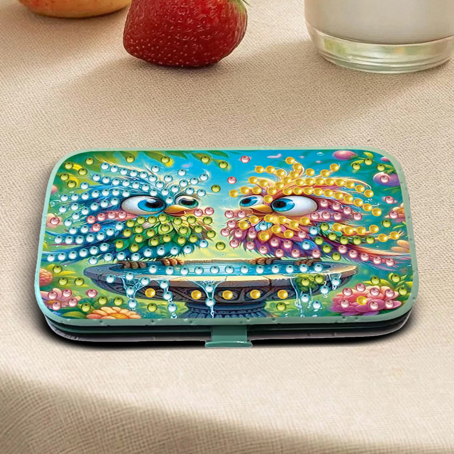 Two Birds Diamond Painting Nail Art Bag Set Includes 7 Professional Tools