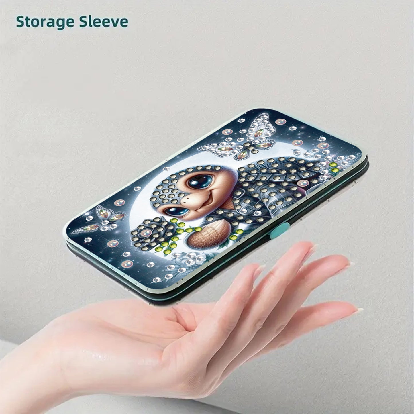 Turtle Theme Diamond Painting Nail Art Bag Set Includes 7 Professional Tools