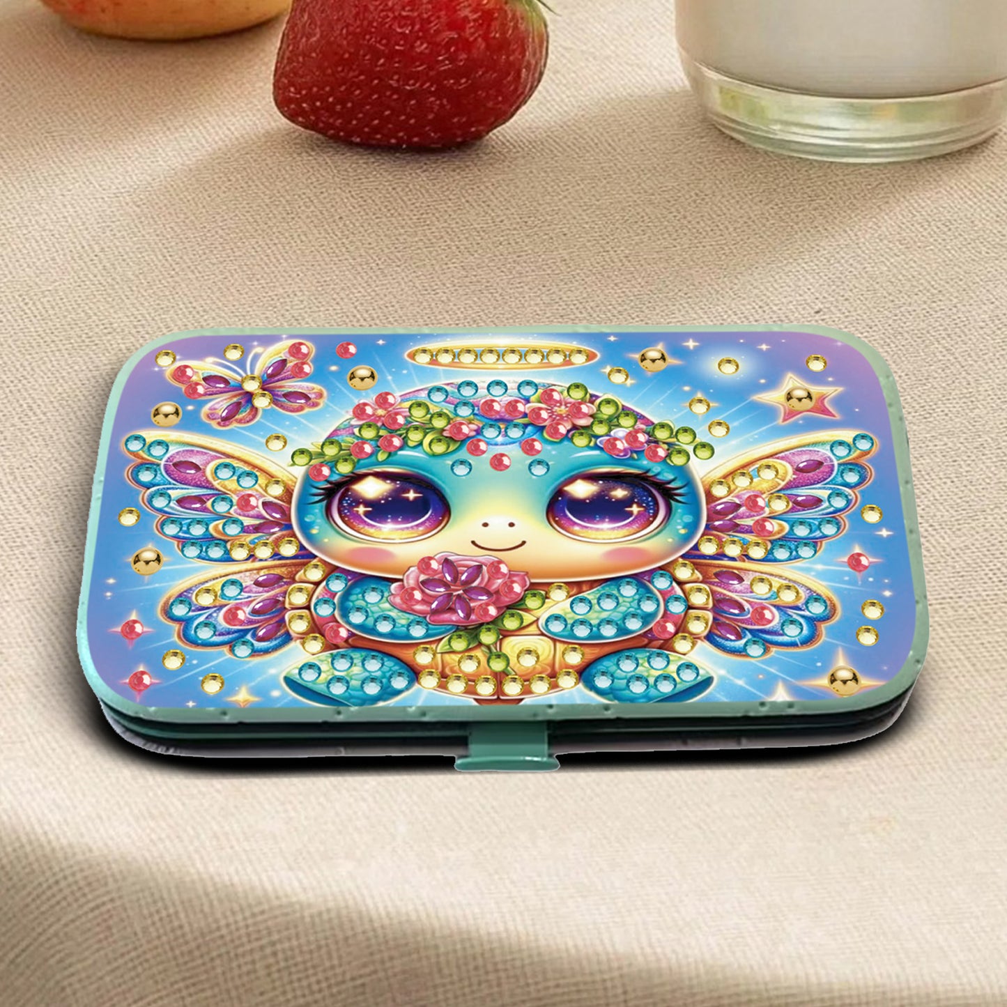 Turtle Theme Diamond Painting Nail Art Bag Set Includes 7 Professional Tools