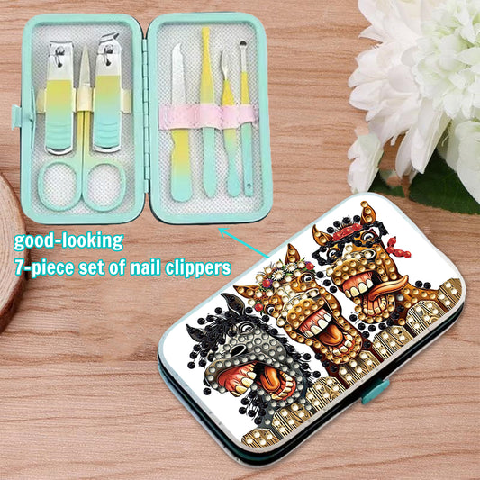 Horse Theme Diamond Painting Nail Art Bag Set Includes 7 Professional Tools
