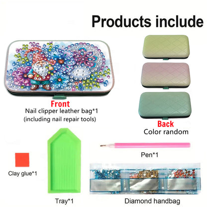 Gnome Theme Diamond Painting Nail Art Bag Set Includes 7 Professional Tools
