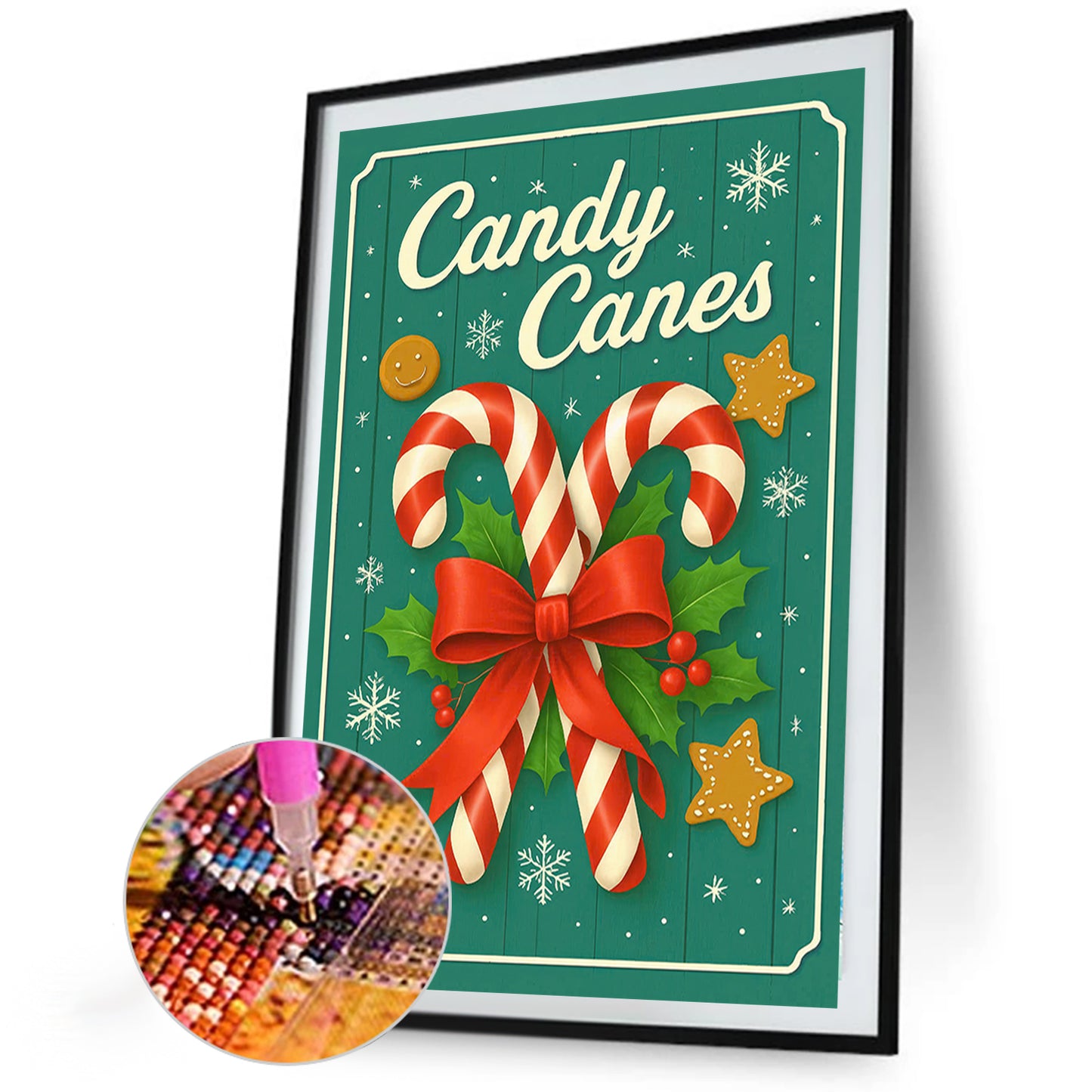 Candy Canes - Full Round Drill Diamond Painting 20*30CM