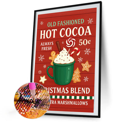 Hot Cocoa - Full Round Drill Diamond Painting 20*30CM