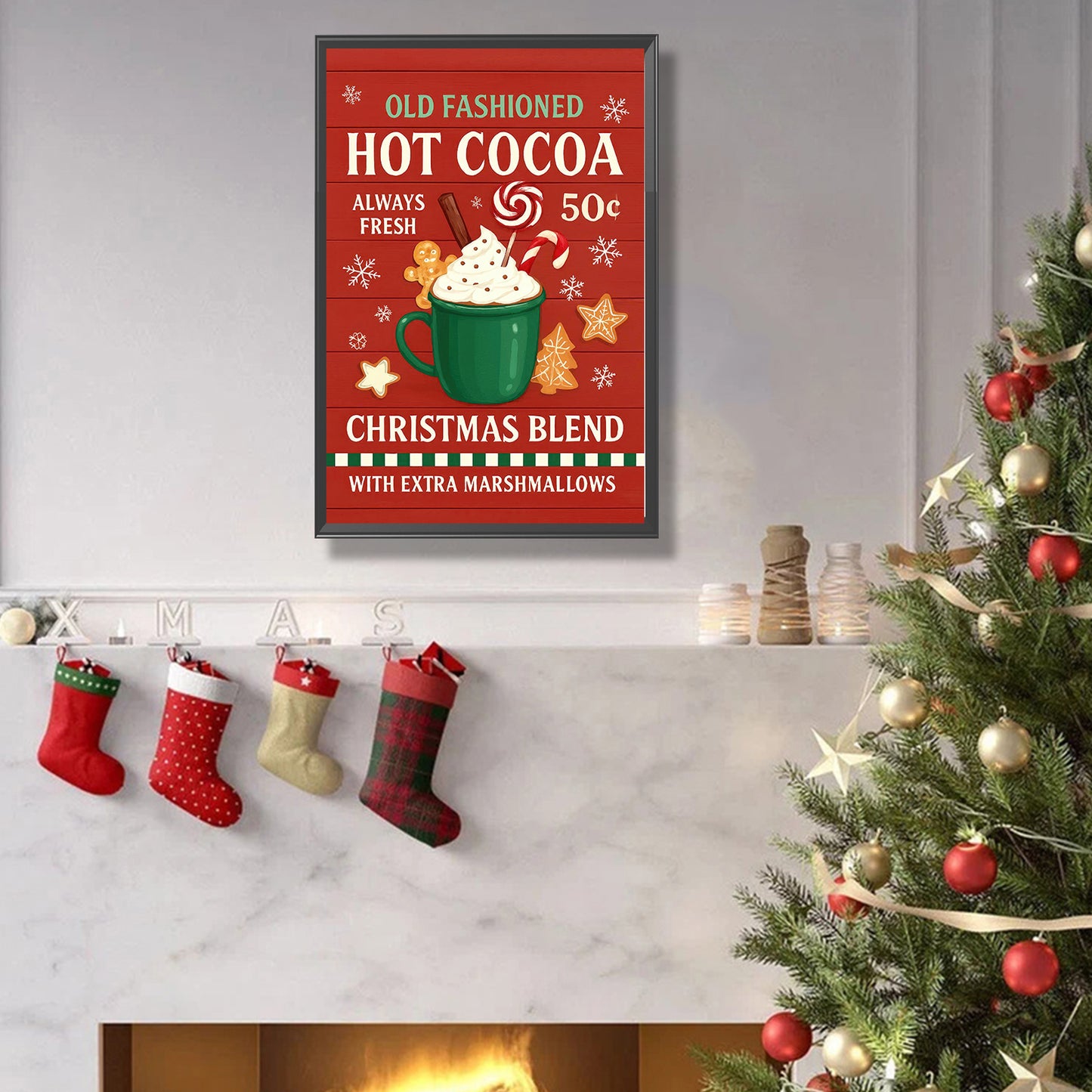 Hot Cocoa - Full Round Drill Diamond Painting 20*30CM