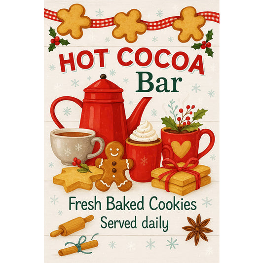 Hot Cocoa Coffee Bar - Full Round Drill Diamond Painting 20*30CM