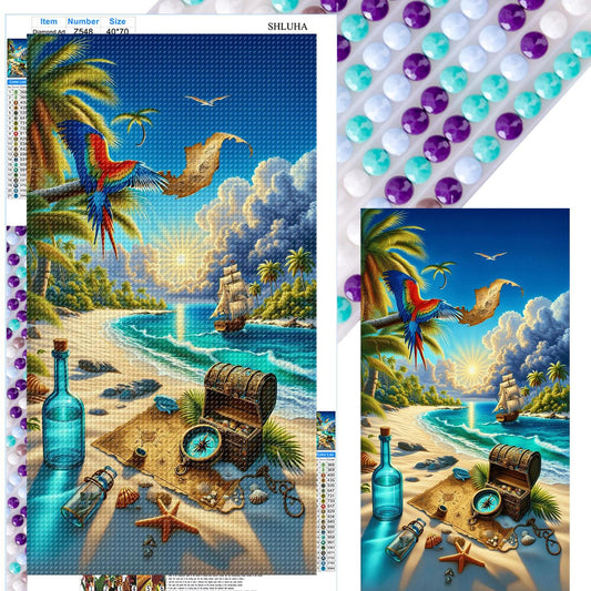 Seaside - Full Round Drill Diamond Painting 40*70CM