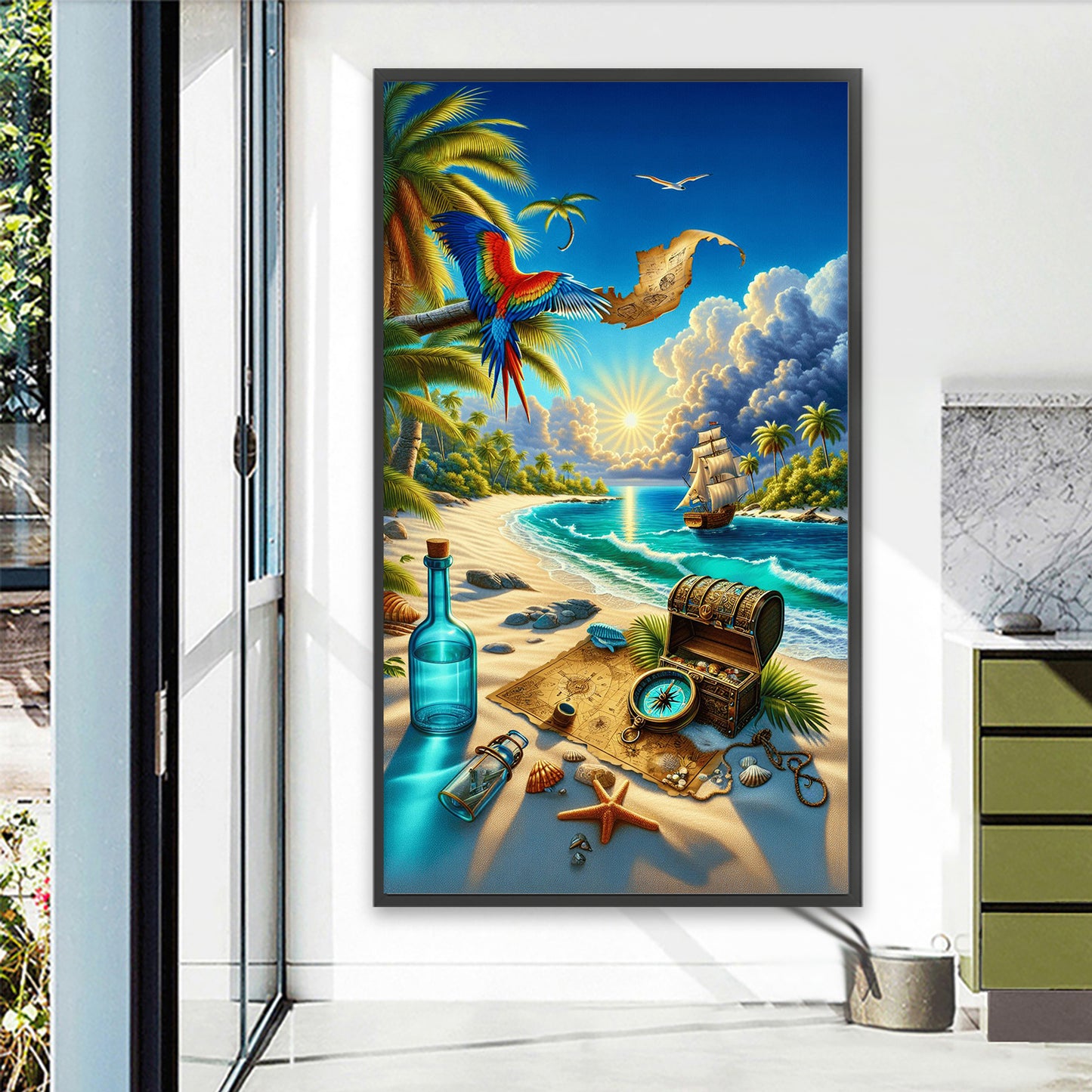 Seaside - Full Round Drill Diamond Painting 40*70CM