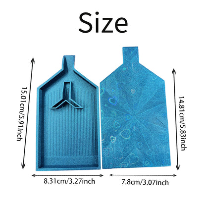 2pcs Diamond Painting Tray Y-Shaped Bead Storage Sorting Plate (Flash Blue)