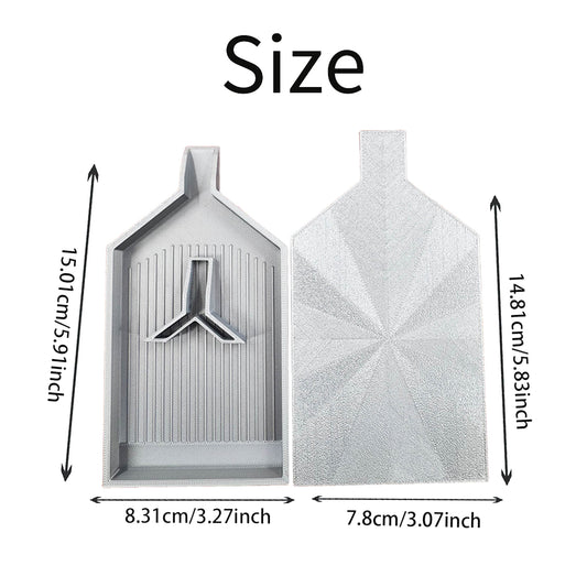 2pcs Diamond Painting Tray Y-Shaped Bead Storage Sorting Plate Tool (Gray)