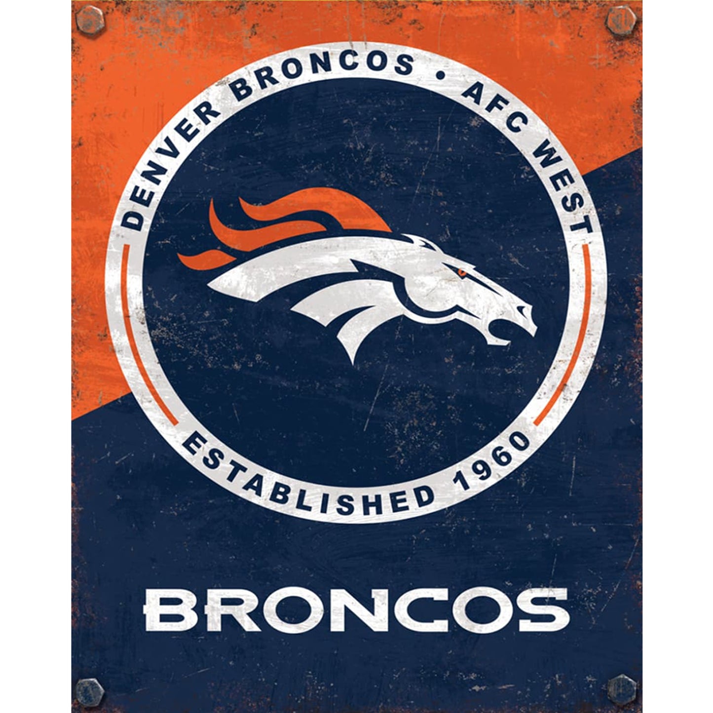 Broncos - Full Round Drill Diamond Painting 40*50CM