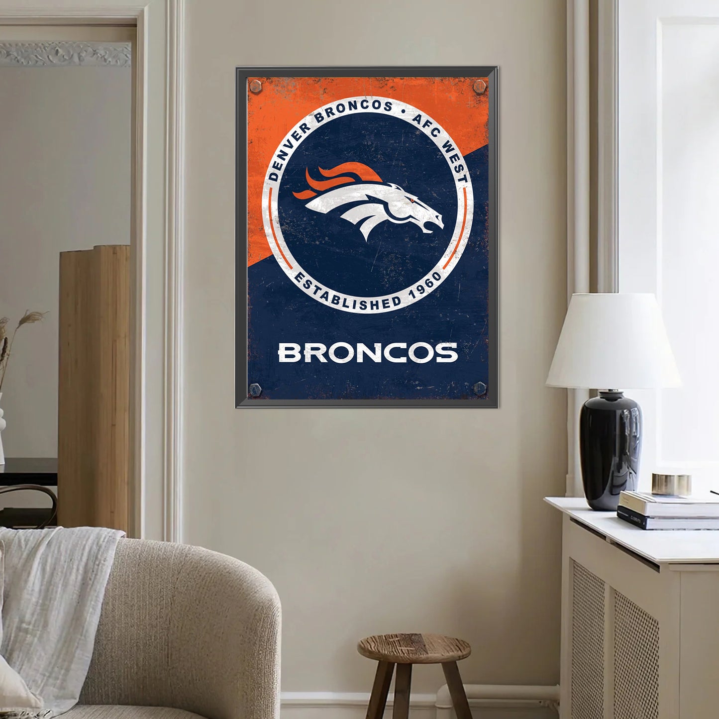 Broncos - Full Round Drill Diamond Painting 40*50CM