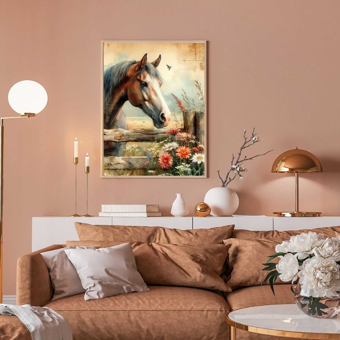 Horse - Full Round Drill Diamond Painting 30*40CM