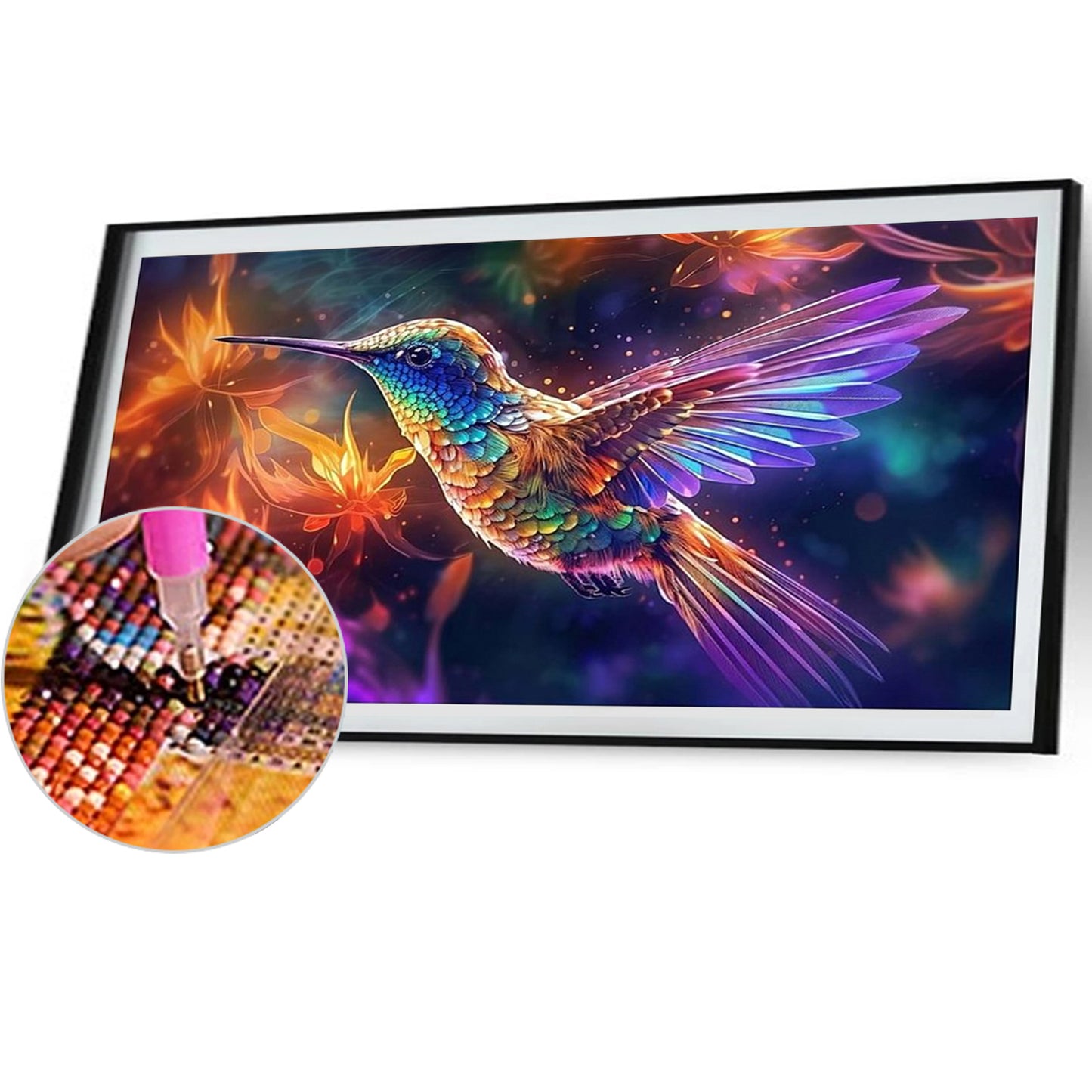 Hummingbird - Full Round Drill Diamond Painting 80*50CM