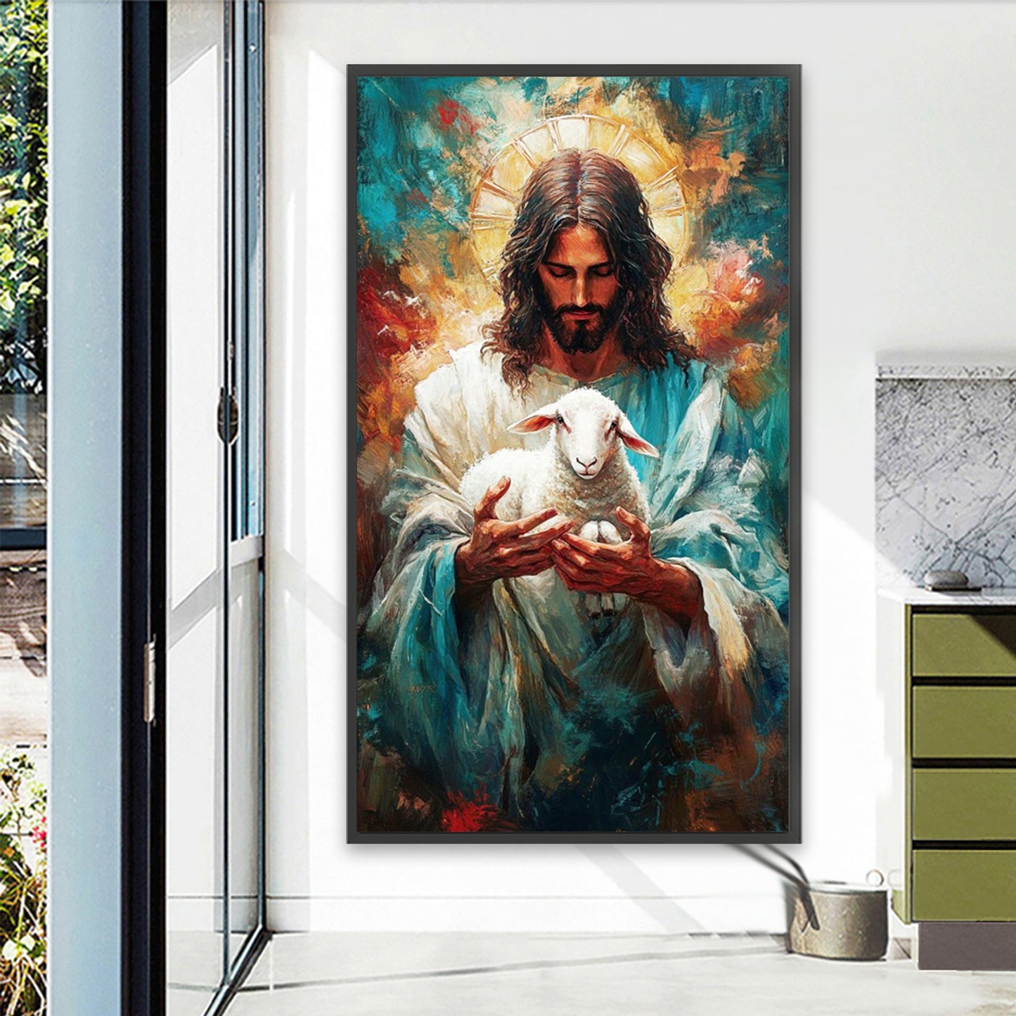 Faith-Jesus Sheep - Full Square Drill Diamond Painting 40*70CM