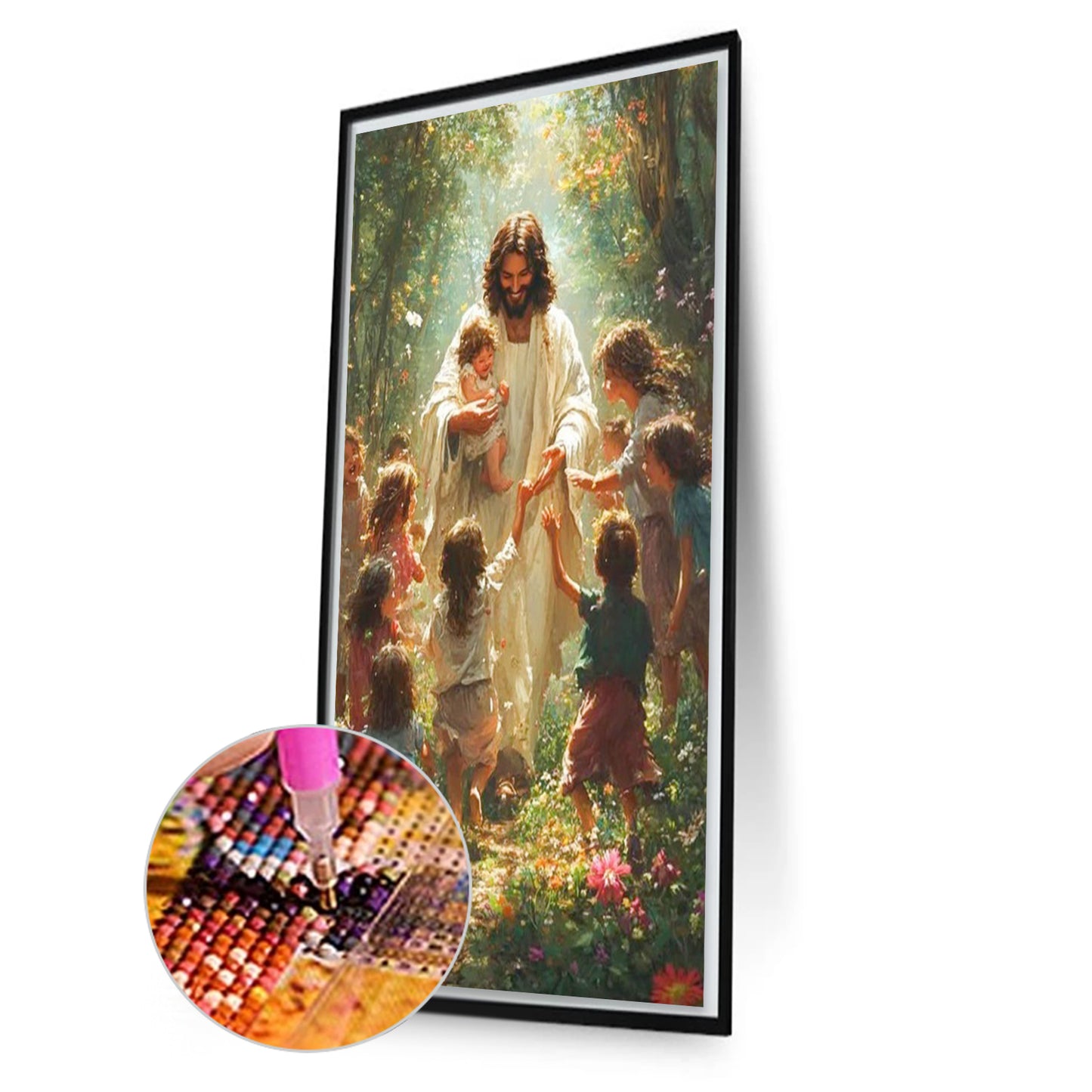Faith-Kind Jesus - Full Square Drill Diamond Painting 40*70CM