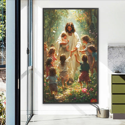 Faith-Kind Jesus - Full Square Drill Diamond Painting 40*70CM
