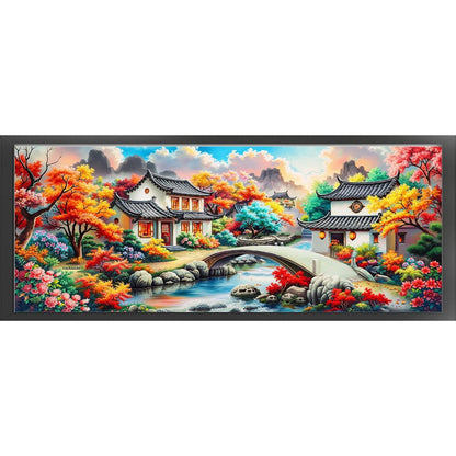 Shangri-La - 11CT Stamped Cross Stitch 195*75CM (Mona Lisa Brand)