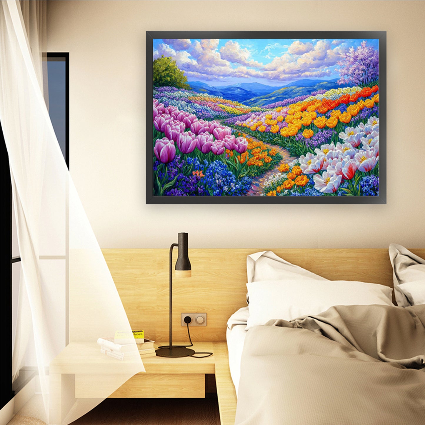 Tulip Sea - 11CT Stamped Cross Stitch 85*65CM(Mona Lisa Brand)