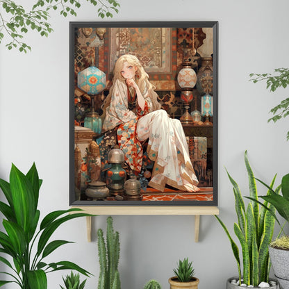 Blonde Girl - Full Square Drill Diamond Painting 40*50CM