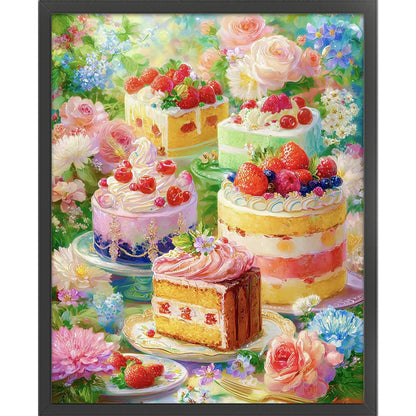 Cakes & Sweets - 11CT Stamped Cross Stitch 55*65CM (Mona Lisa Brand)