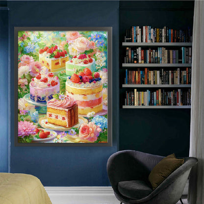 Cakes & Sweets - 11CT Stamped Cross Stitch 55*65CM (Mona Lisa Brand)