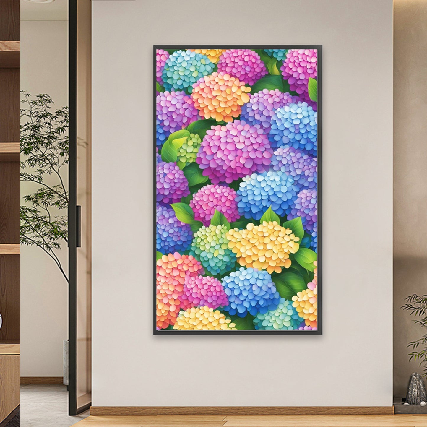 Hydrangea - Full Square Drill Diamond Painting 40*70CM