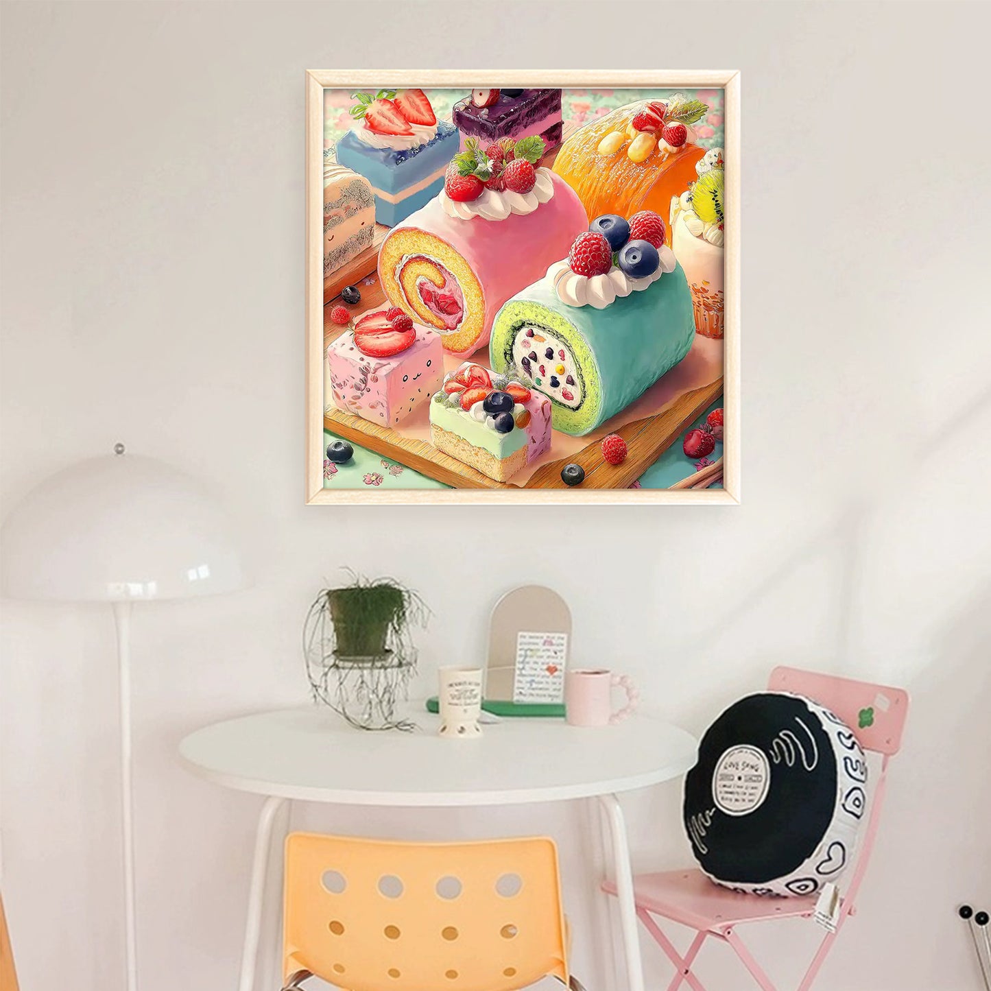 Fruit Dessert Diary - 11CT Stamped Cross Stitch 50*50CM (Brand)