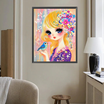 Girl - Partial AB Full Round Drill Diamond Painting 40*50CM