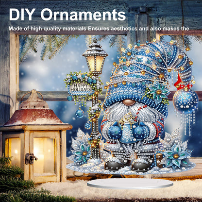 2D Flat Christmas Print DIY Diamond Painting Desktop Ornaments Kit Table Decor