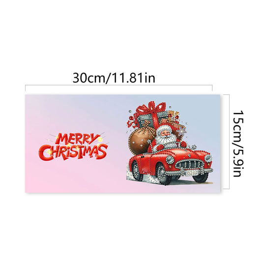 6pcs DIY Diamond Painting Greeting Card Set for Holiday Blessings Christmas Gift