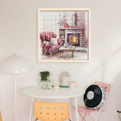 Comfortable Morning - 14CT Stamped Cross Stitch 40*40CM (Egyptian cotton)(Fairy Brand)