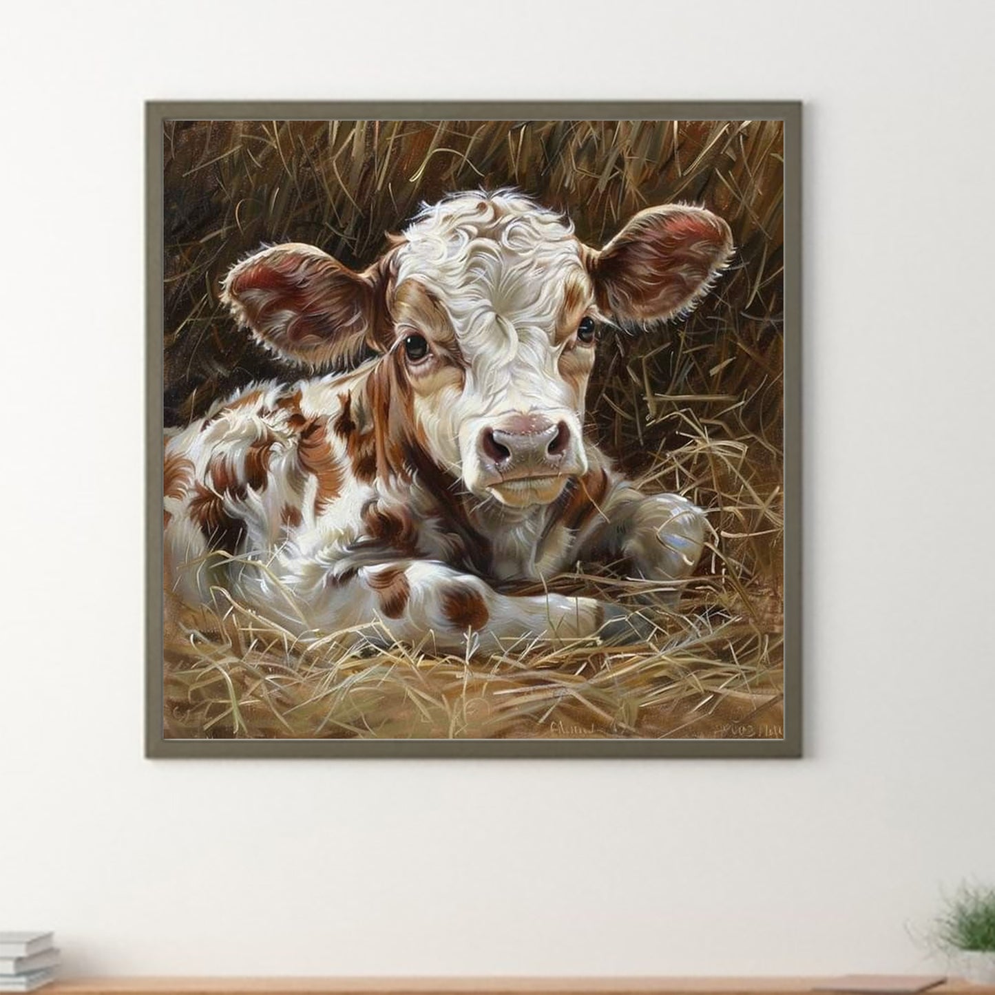 Cow - Full Round Drill Diamond Painting 30*30CM