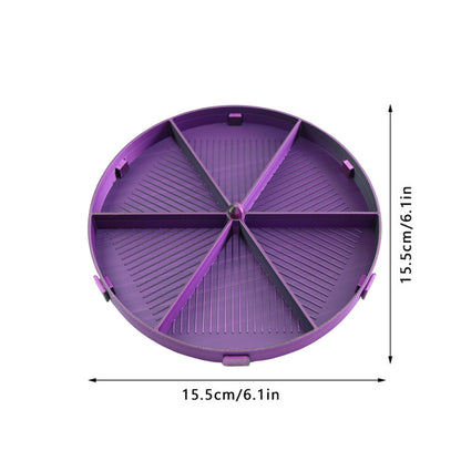 Beads Sorting Storage Tray Fully Enclosed Diamond Painting Tools (Black Purple)