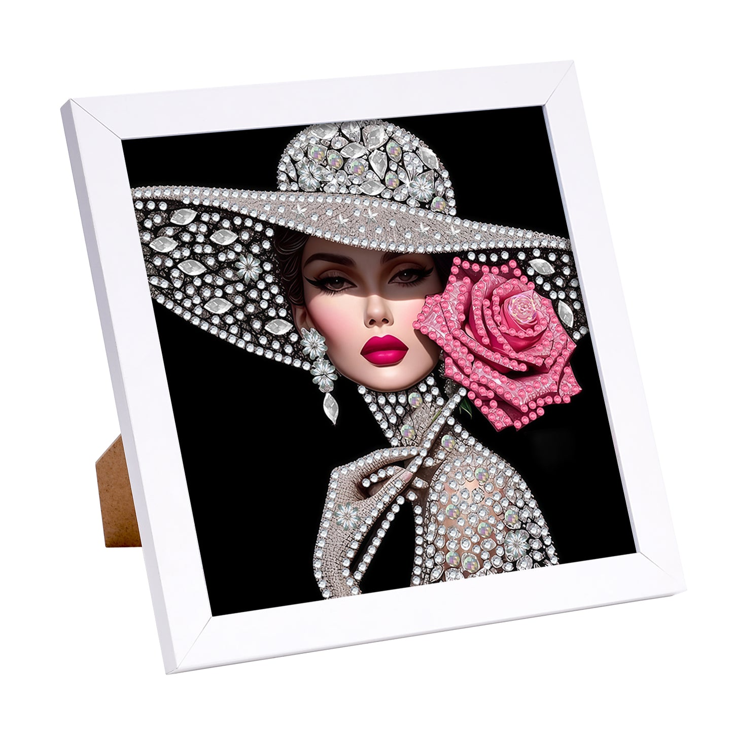 Elegant Woman - Special Shaped Drill Diamond Painting 15*15CM