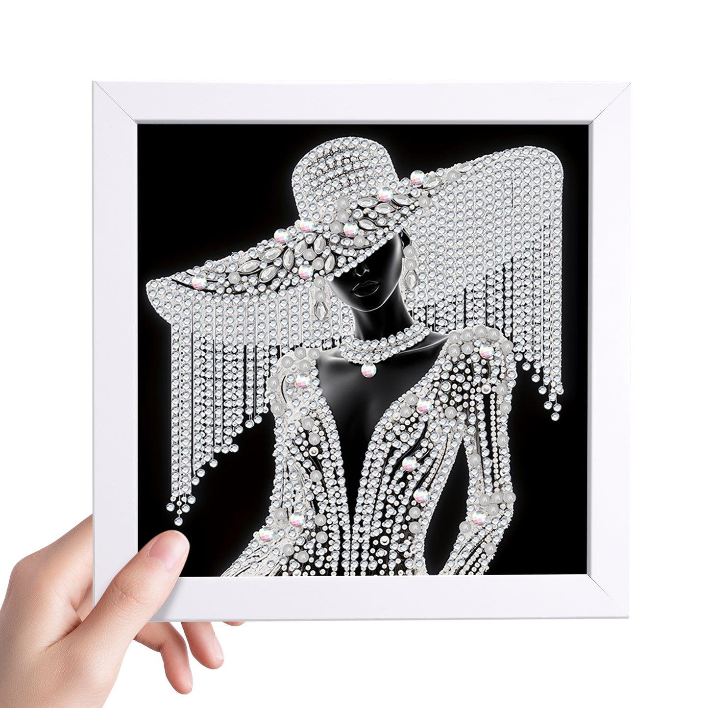 Elegant Woman - Special Shaped Drill Diamond Painting 15*15CM