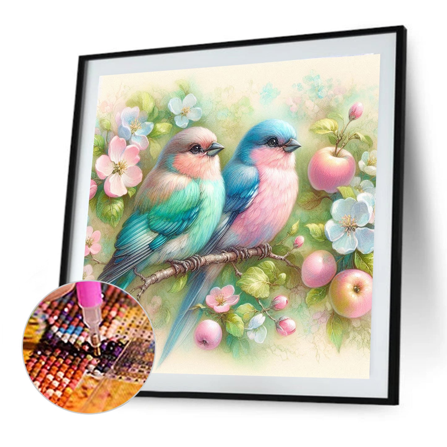 Flowers And Birds - Full Round Drill Diamond Painting 30*30CM