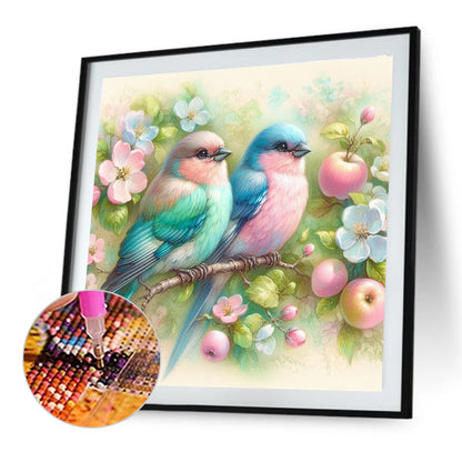 Flowers And Birds - Full Round Drill Diamond Painting 30*30CM