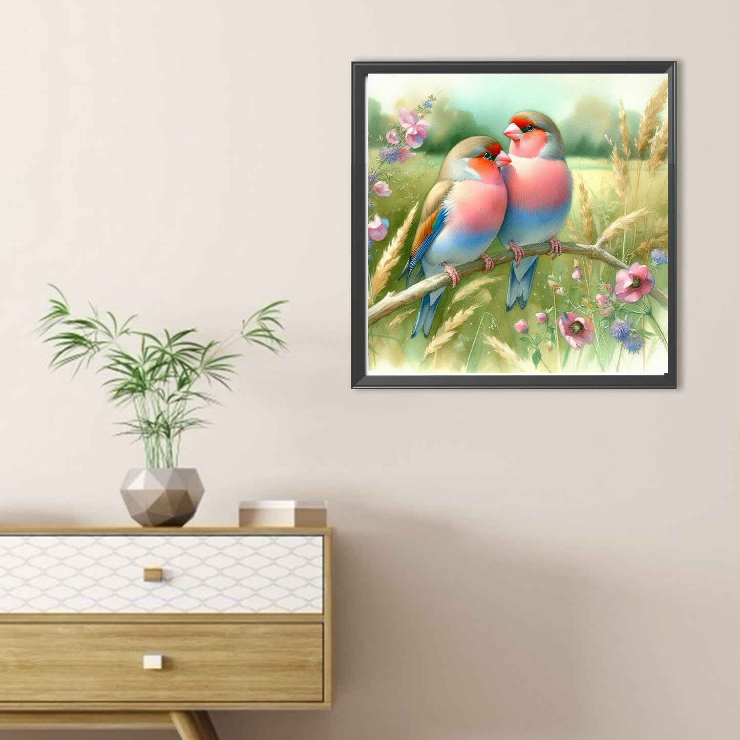 Flowers And Birds - Full Round Drill Diamond Painting 30*30CM