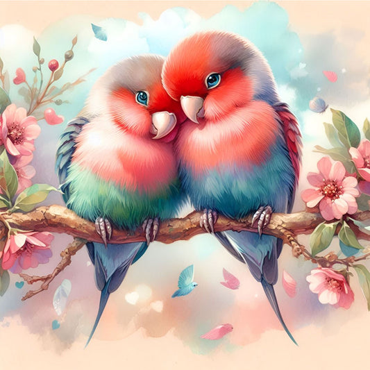 Flowers And Birds - Full Round Drill Diamond Painting 30*30CM