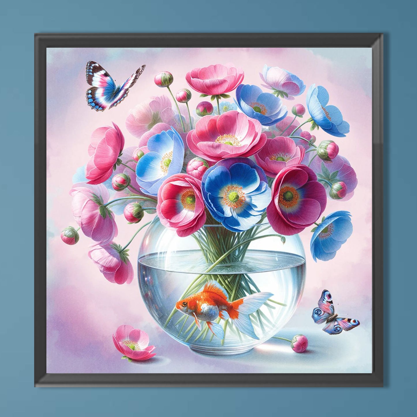 Flowers - Full Round Drill Diamond Painting 30*30CM