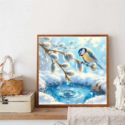 Winter Birds - Full Round Drill Diamond Painting 30*30CM