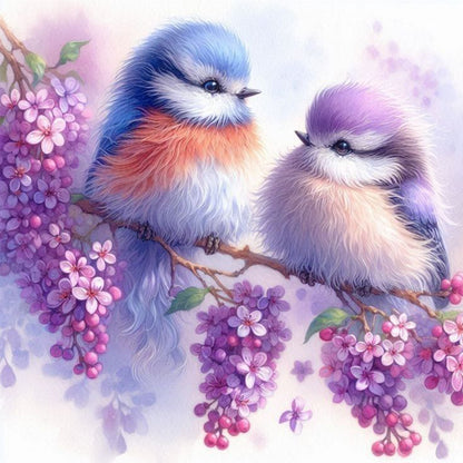 Bird - Full Round Drill Diamond Painting 30*30CM