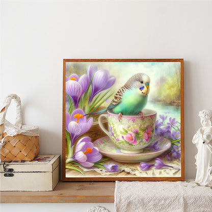 Bird In A Cup - Full Round Drill Diamond Painting 30*30CM