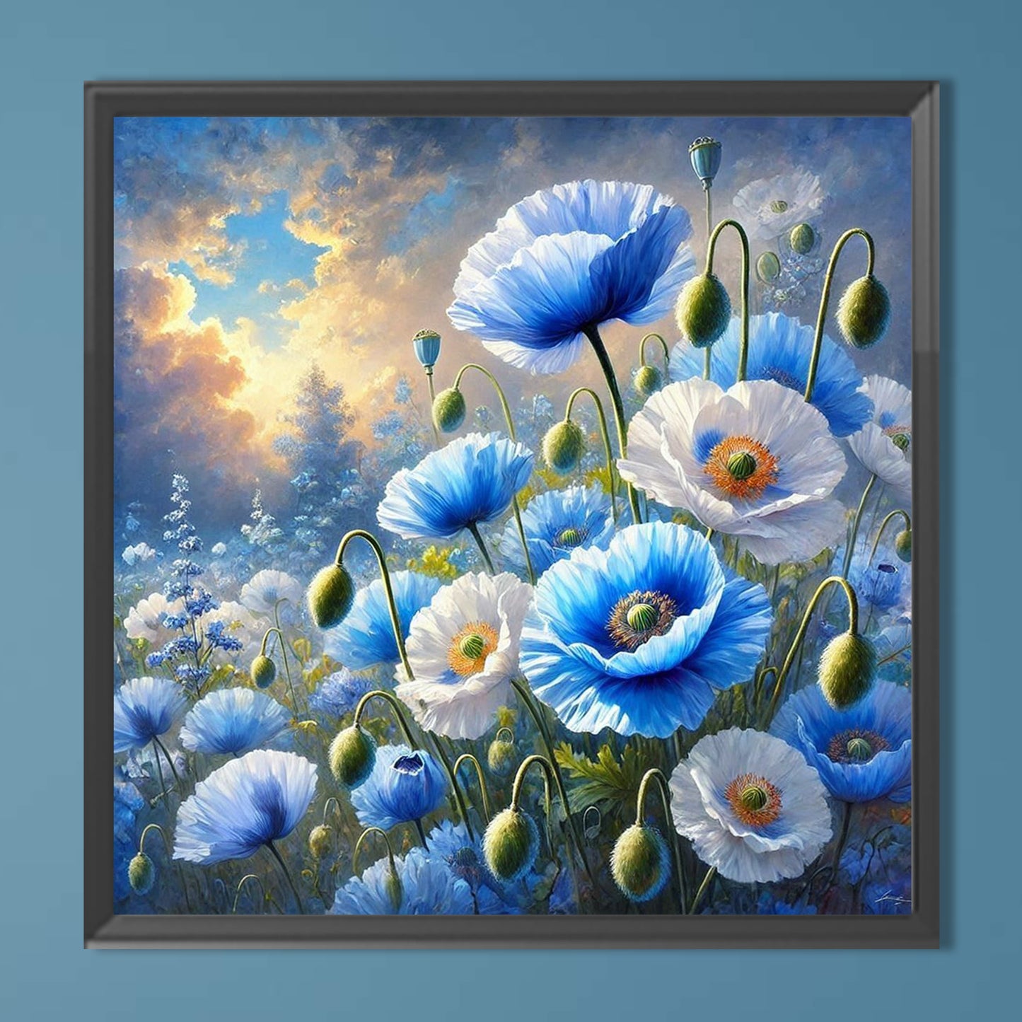 Flowers - Full Round Drill Diamond Painting 30*30CM