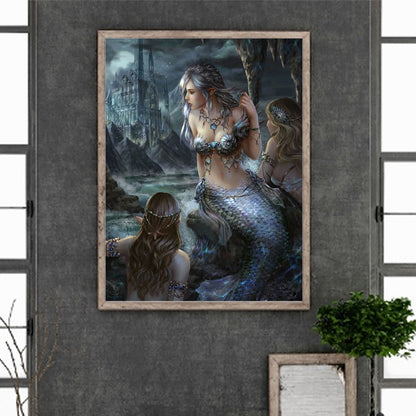 Mermaid - Full Round Drill Diamond Painting 30*40CM