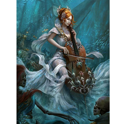 Mermaid - Full Round Drill Diamond Painting 30*40CM